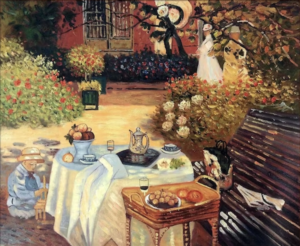 Claude Monet "The Luncheon" Painting