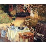 Claude Monet "The Luncheon" Painting