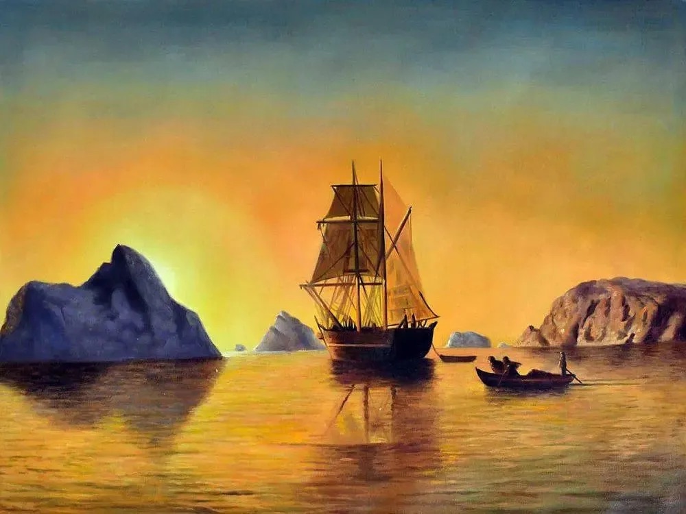 William Bradford "Untitled, 1881" Painting