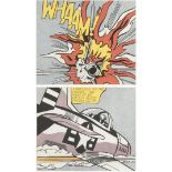 After Roy Lichtenstein "WHAAM!" Diptych