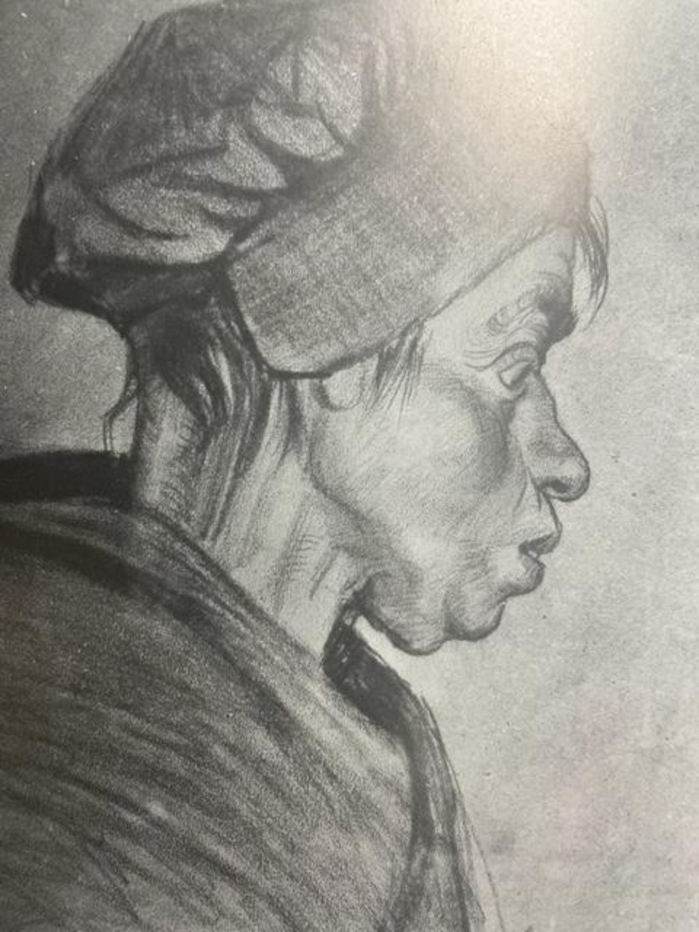 Vincent van Gogh "Peasant Woman" Print. - Image 6 of 6