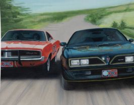 The General Lee, Smokey and the Bandit Tapestry