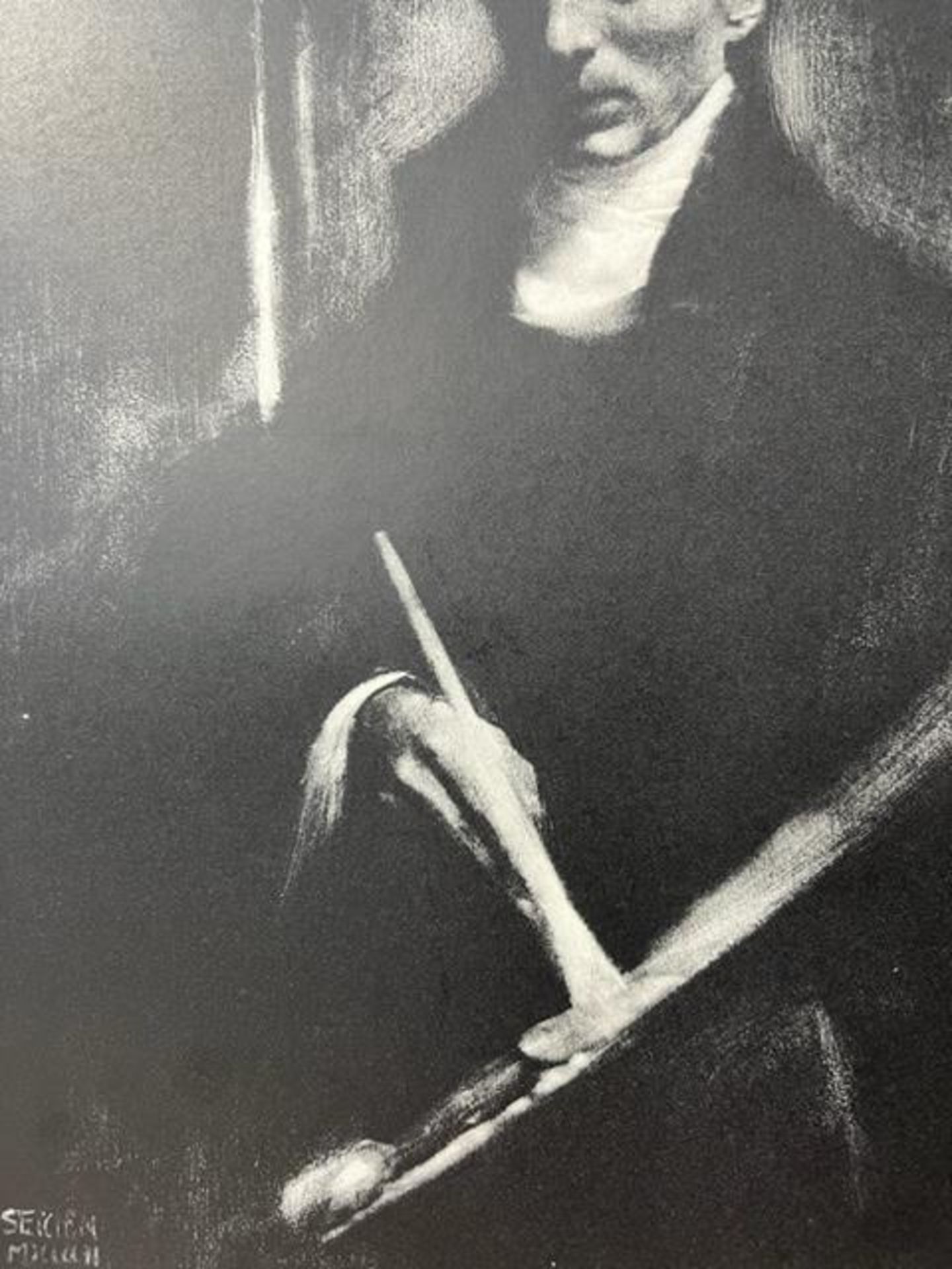 Edward Steichen "Self Portrait with Brush and Palette" Print. - Bild 4 aus 6