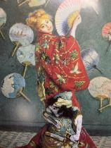 Claude Monet "Camille Monet in Japanese Costume" Print.