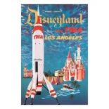 David Klein Disneyland "FLY TWA, LOS ANGELES, 1950's" Poster (After)