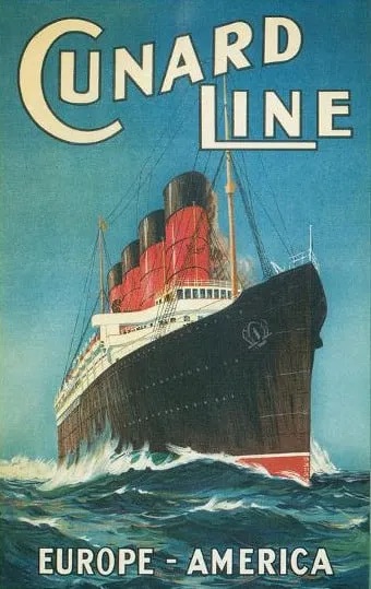 Cunard Travel Poster