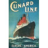 Cunard Travel Poster