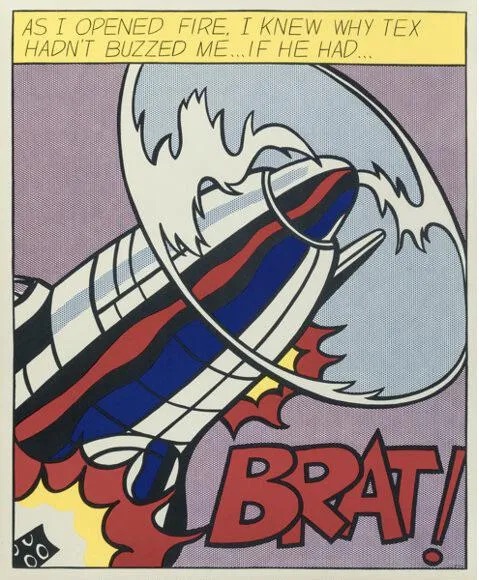 After Roy Lichtenstein "As I Opened Fire, 1966" Triptych - Image 2 of 8