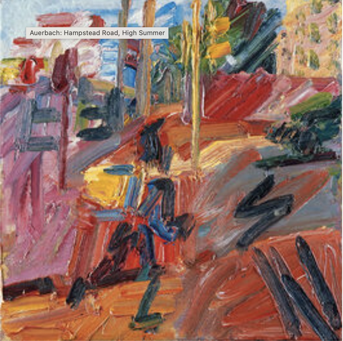 Frank Auerbach "Hampstead Road, High Summer, 2010" Print