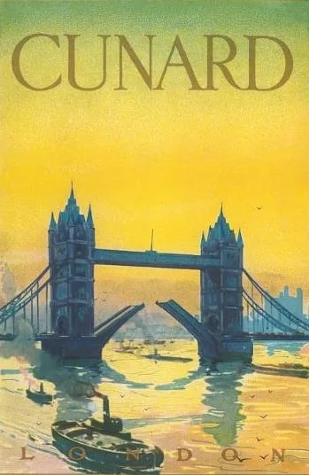 Cunard Travel Poster