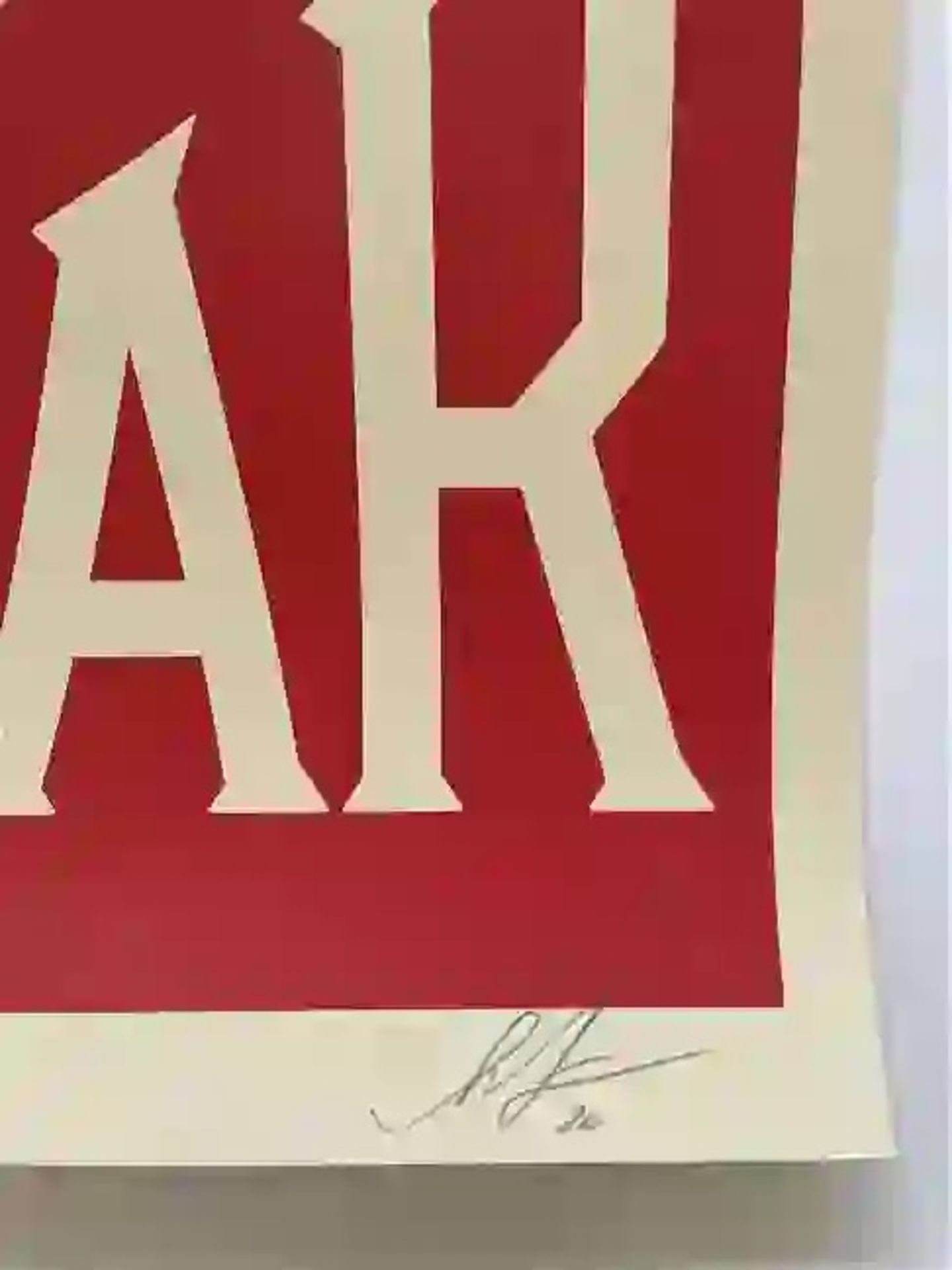 Shepard Fairey Signed "Make Art Not War" Offset Lithograph - Bild 6 aus 7