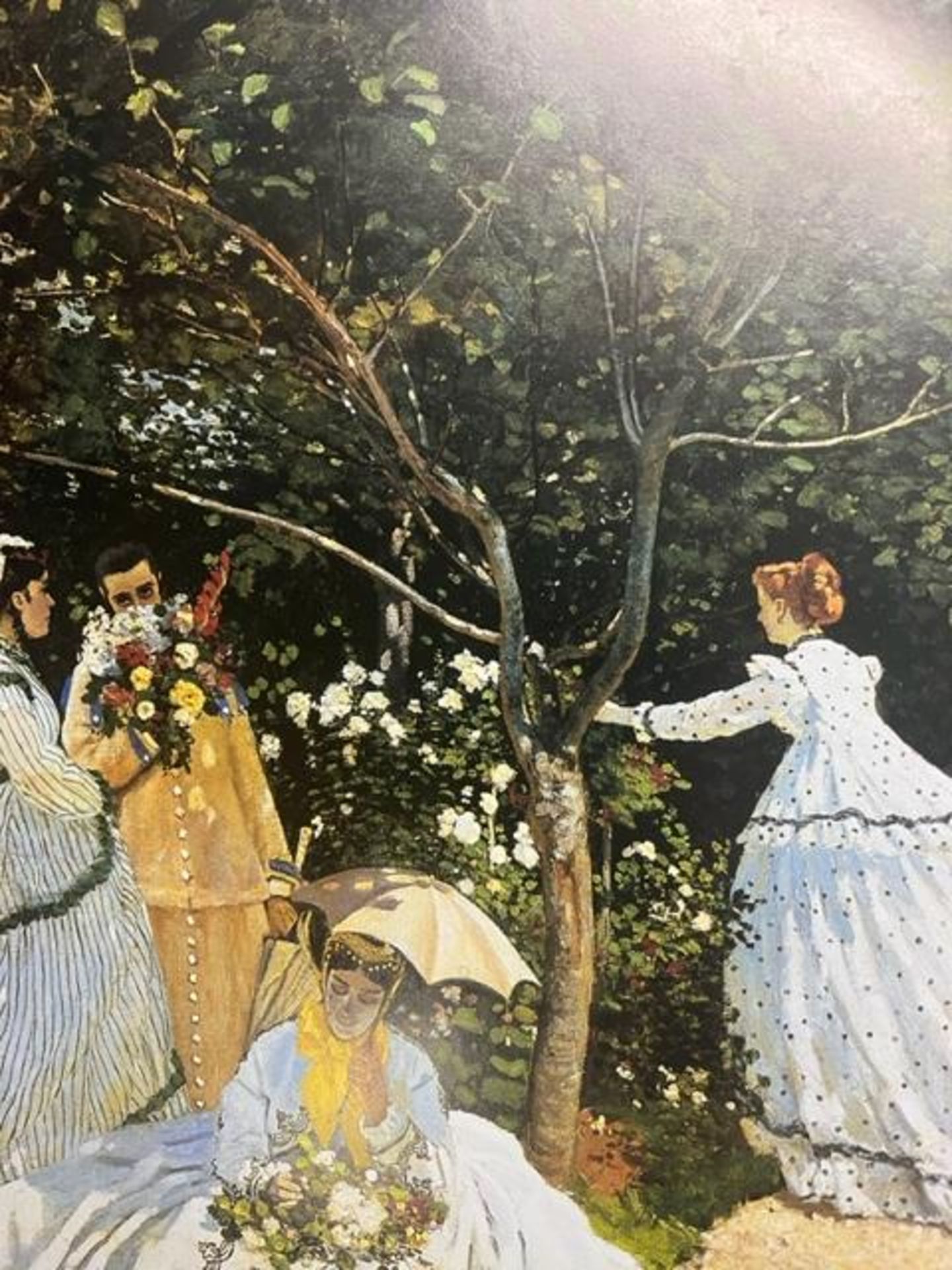 Claude Monet "Ladies in the Garden" Print. - Bild 3 aus 6