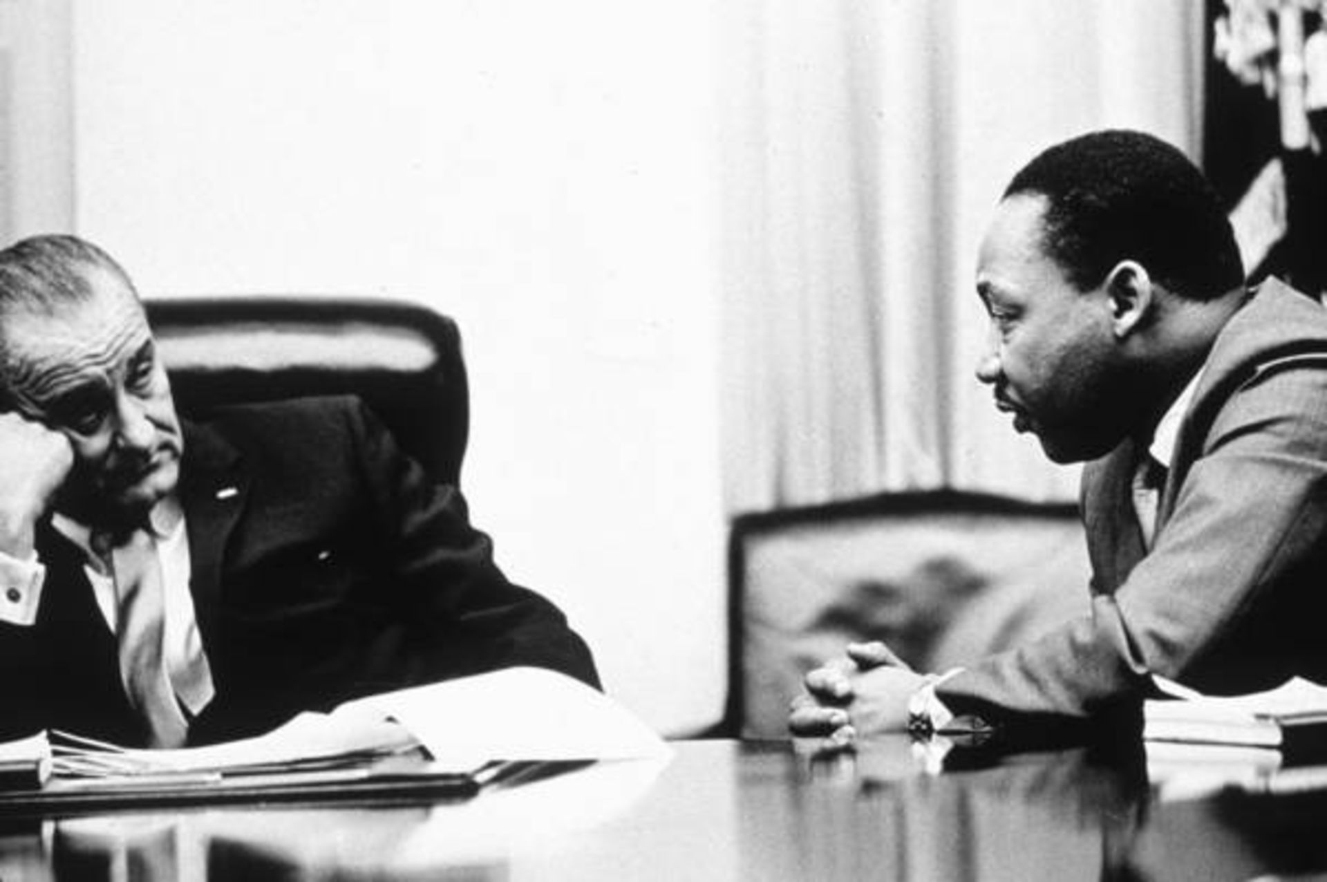 Martin Luther King Jr, Lydon B. Johnson Photo Print