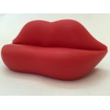 Salvador Dali "Lips" Sofa Desk Dsiplay