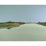 Gregory Kondos "Sacramento River, 1981" Offset Lithograph