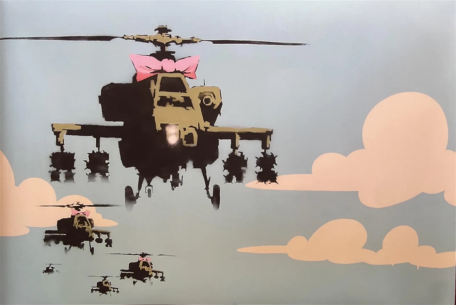 Banksy "Helicopter" Offset Lithograph
