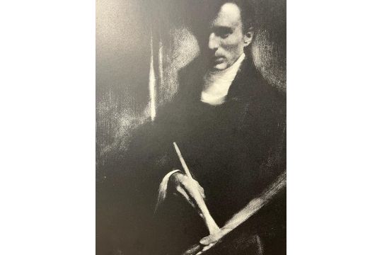 Edward Steichen "Self Portrait with Brush and Palette" Print. - Bild 3 aus 6