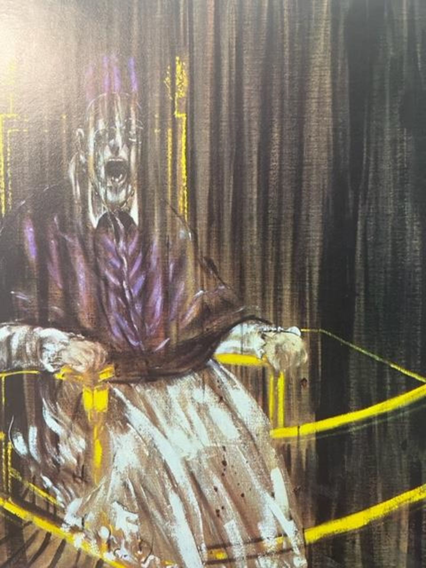 Francis Bacon "Study after Velazues's Portrait of Pope Innocent X" Print. - Image 2 of 6