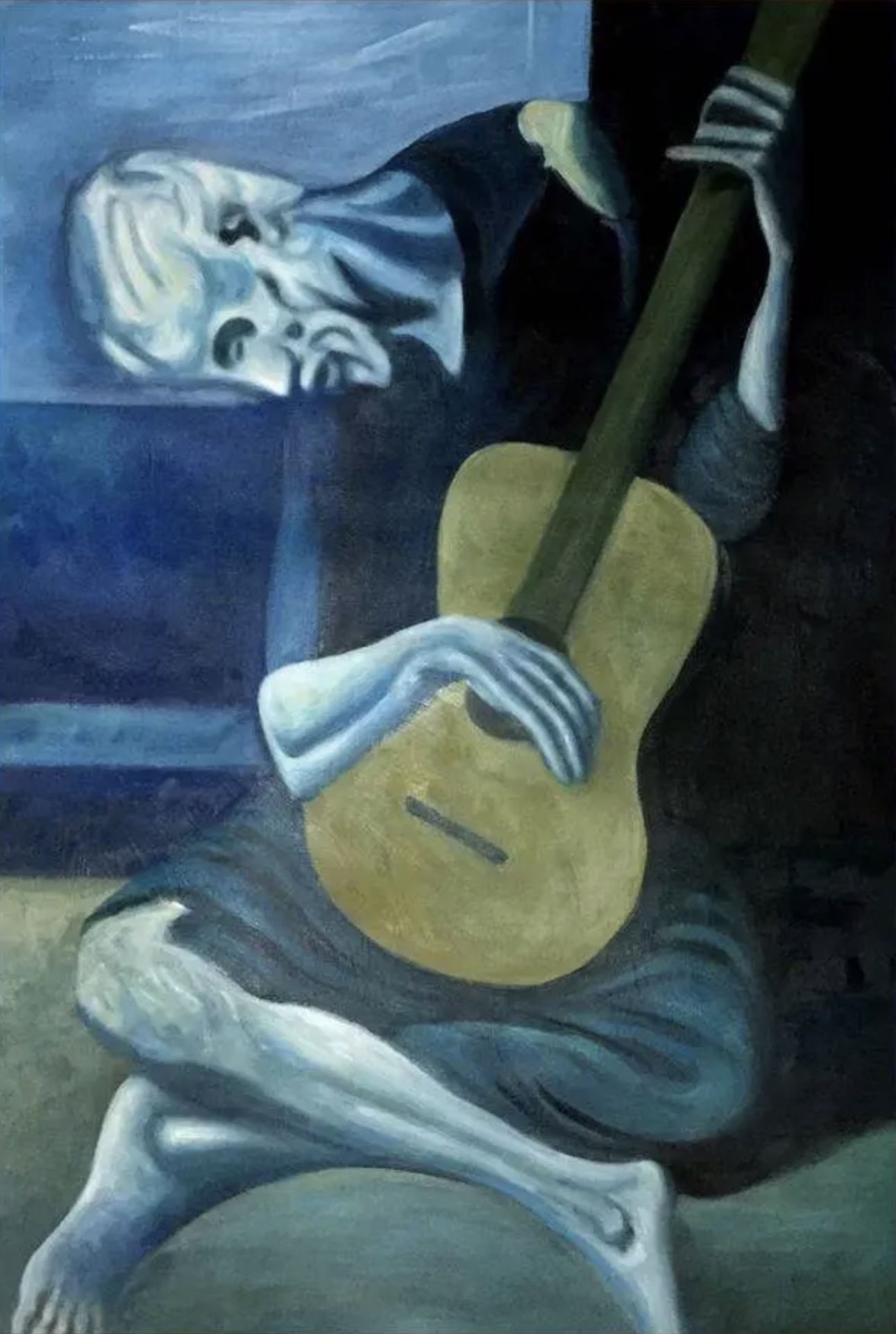 Pablo Picasso "The Old Guitarist, 1903" Painting