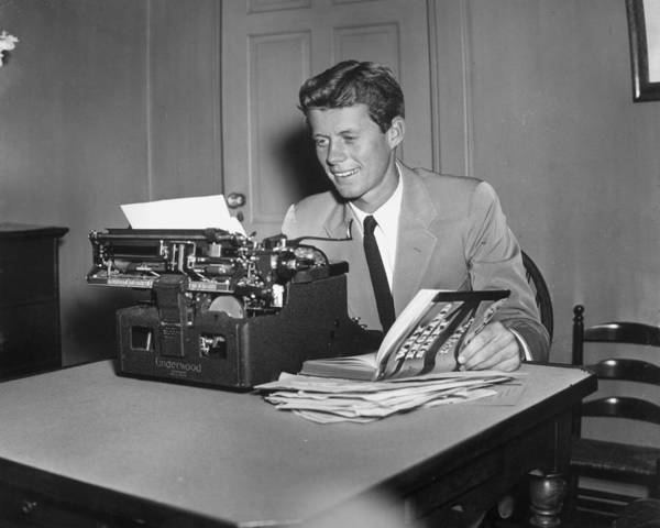 John F. Kennedy "Typewriter" Photo Print