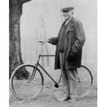 John D. Rockefelle "With Bicycle, 1913" Print