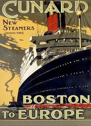 Cunard Travel Poster