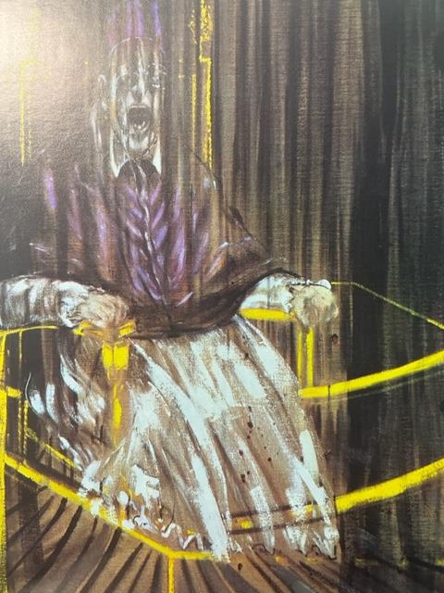 Francis Bacon "Study after Velazues's Portrait of Pope Innocent X" Print. - Image 5 of 6