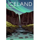Iceland Travel Poster