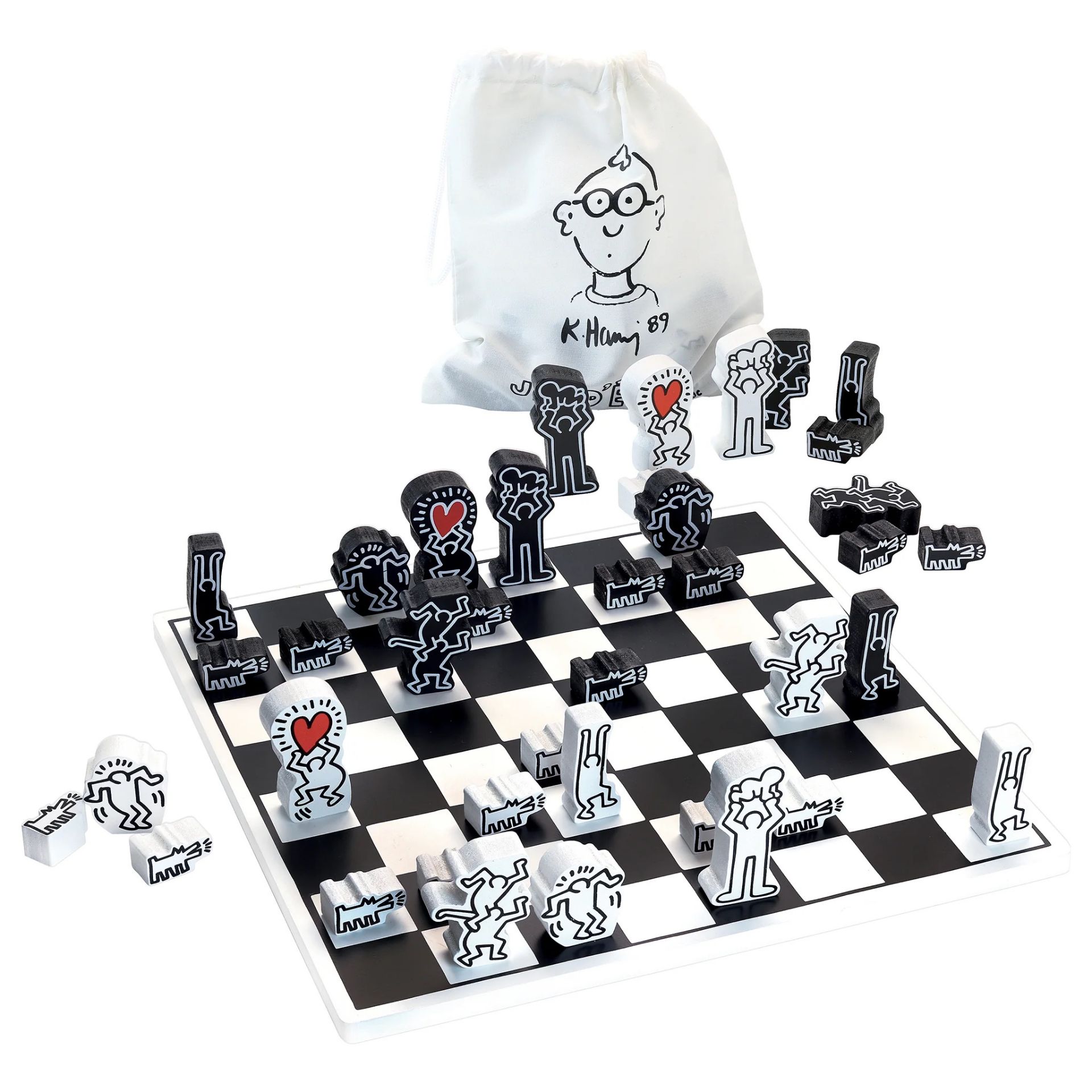 Keith Haring Chess Set - Bild 2 aus 2