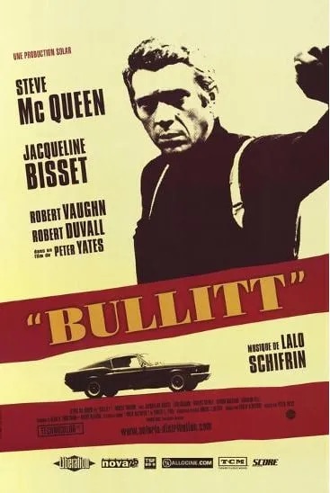 Steve McQueen "Bullitt, 1968" Movie Poster