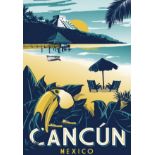 Cancun, Mexico Travel Poster