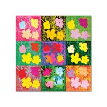 Andy Warhol Sticker, Flowers