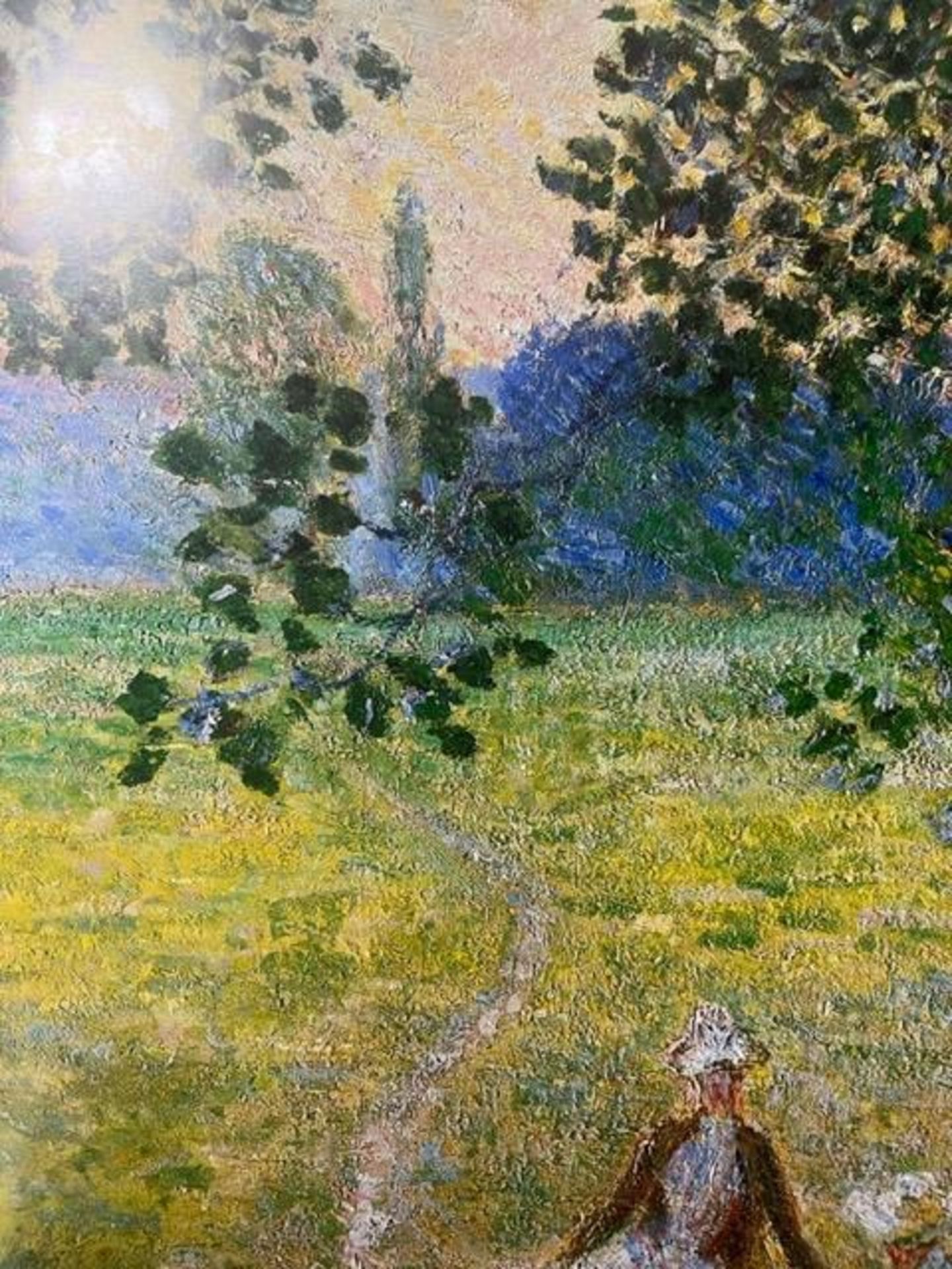 Claude Monet "Evening in the Meadow" Print. - Image 3 of 6