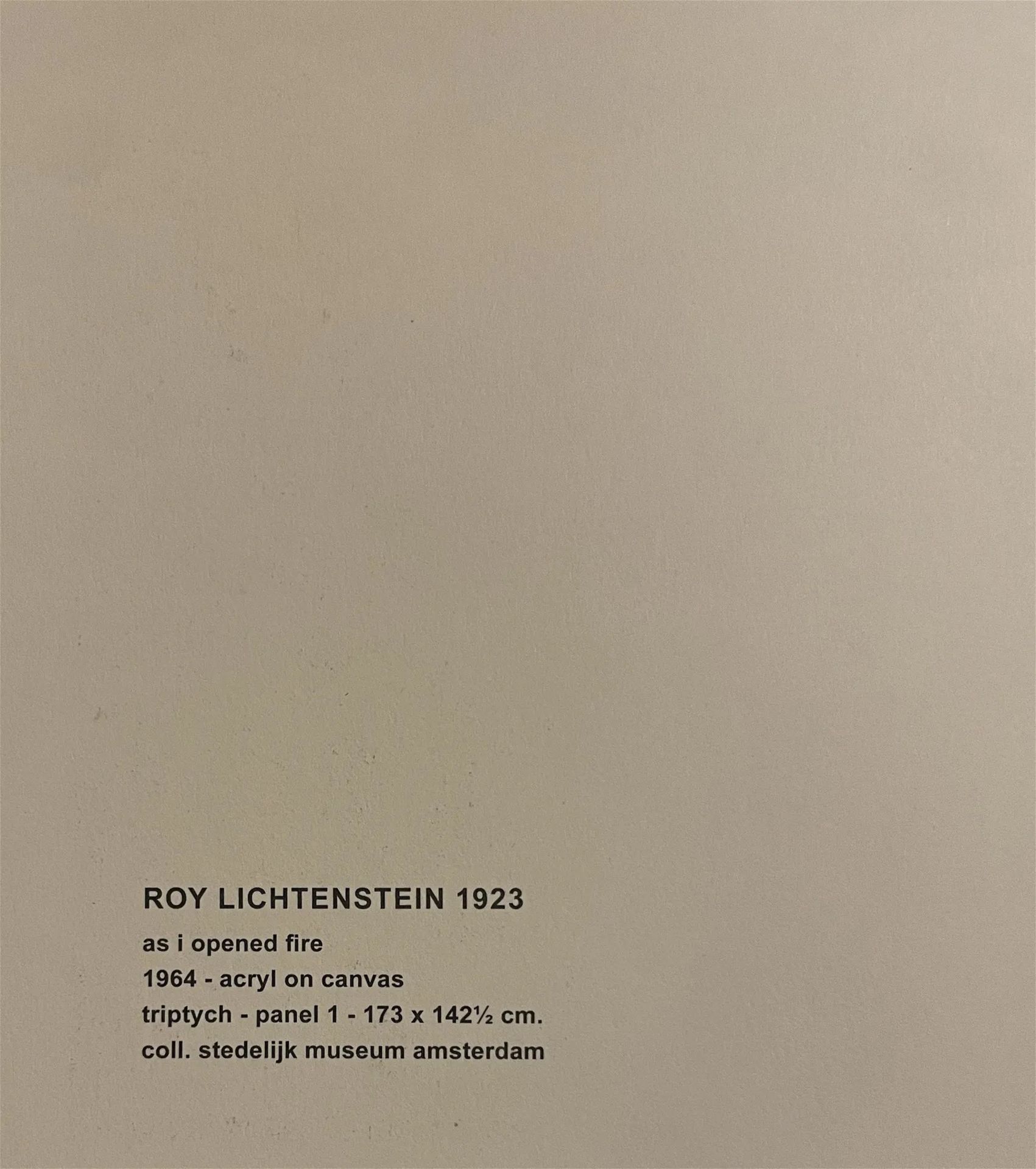 After Roy Lichtenstein "As I Opened Fire, 1966" Triptych - Bild 8 aus 8