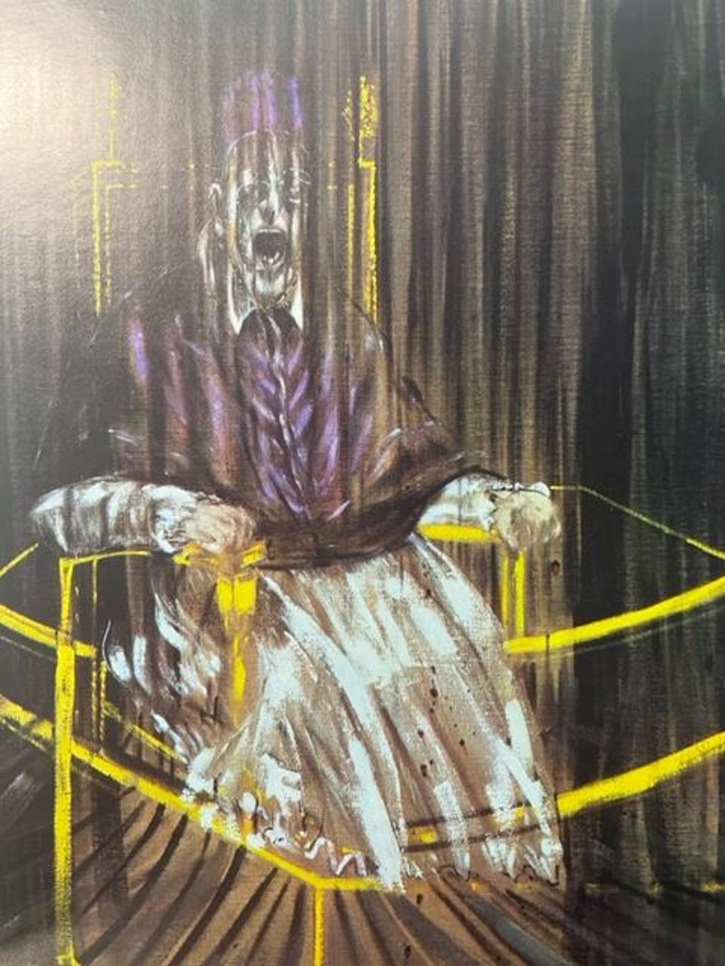 Francis Bacon "Study after Velazues's Portrait of Pope Innocent X" Print.