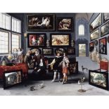 Willem Van Haecht II "Salon of the Archduchess Isabella of Austria" Offset LIthograph