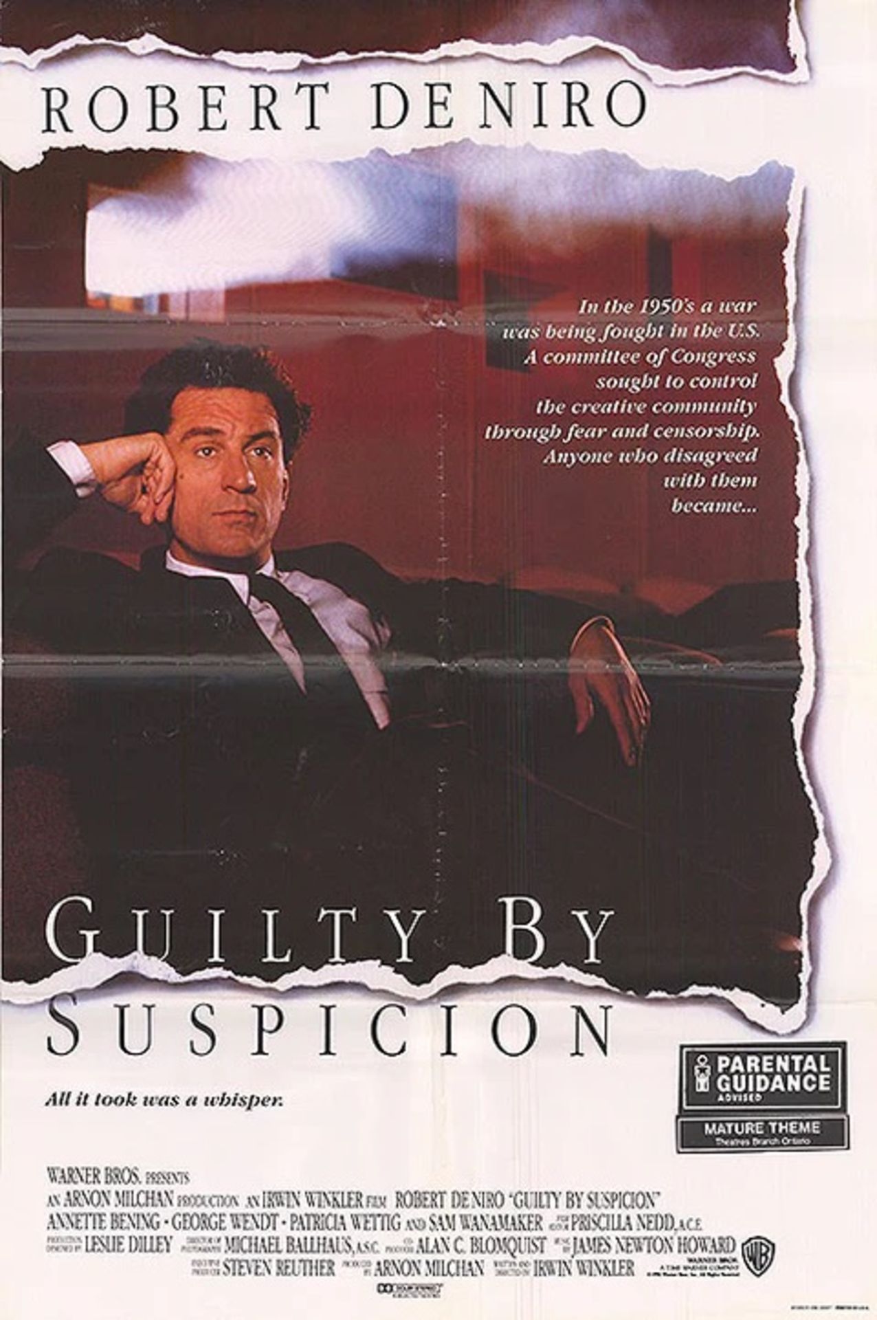 Guilty by Suspicion 1991 Movie Poster
