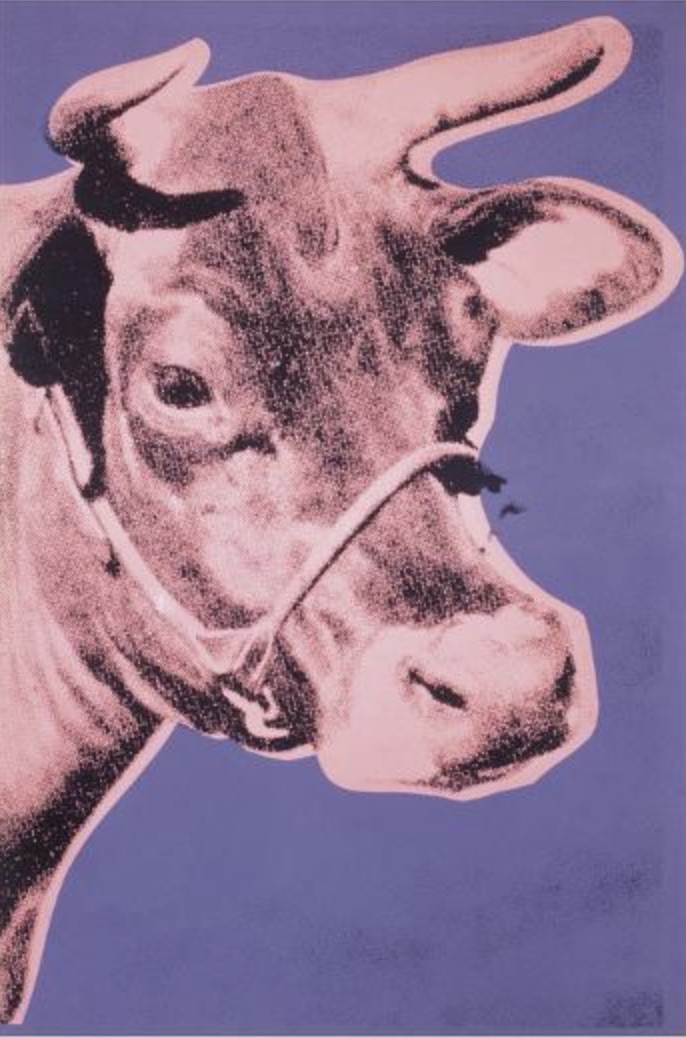 Andy Warhol "Cow, 1976, Purple" Offset Lithograph