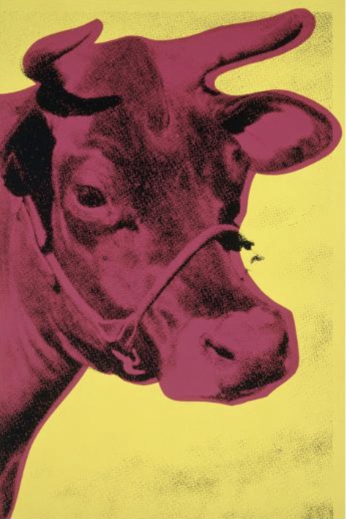 Andy Warhol "Cow, 1966, Yellow" Offset Lithograph