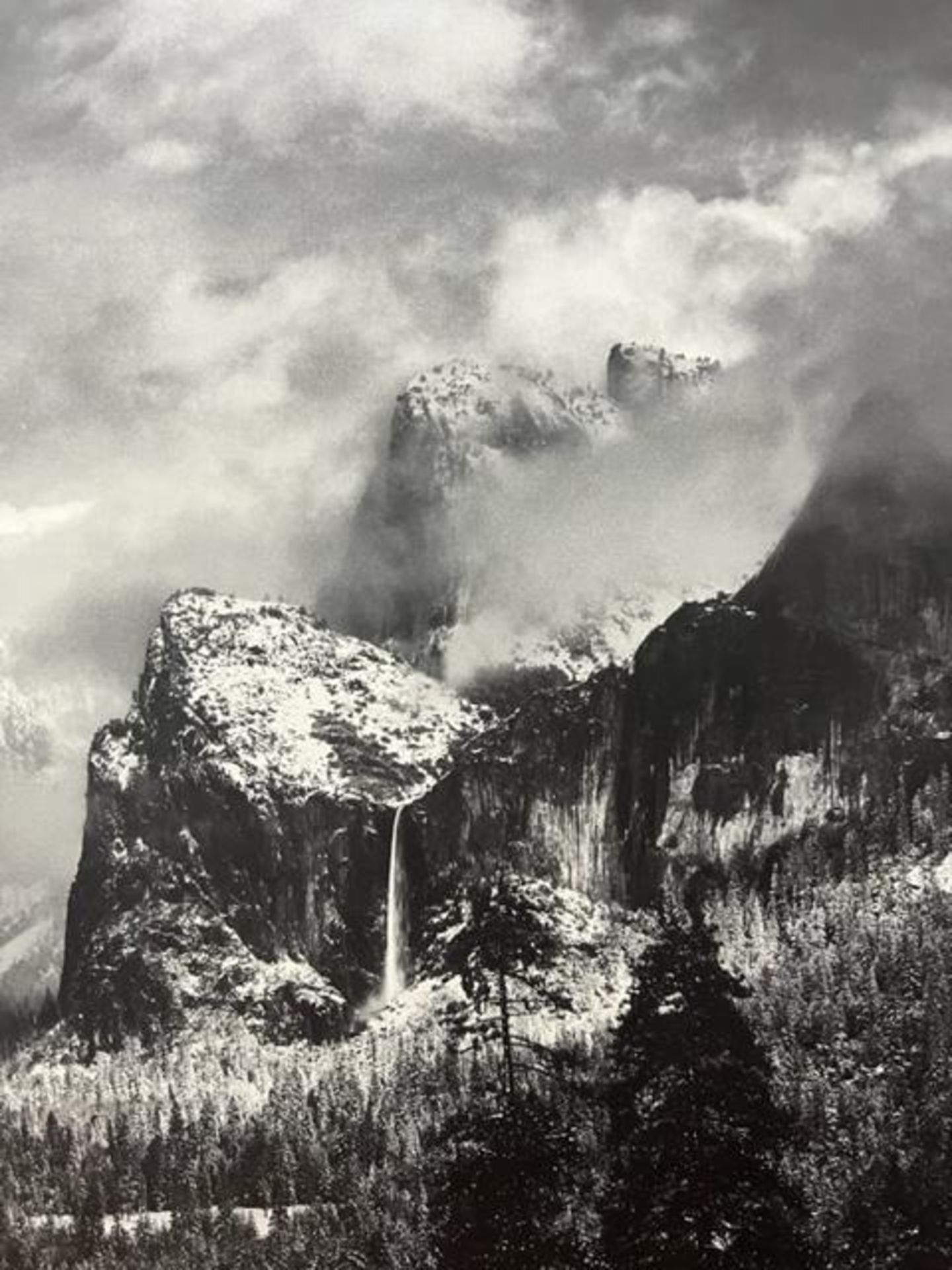 Ansel Adams "Clearing Winter Storm " Print. - Bild 2 aus 6