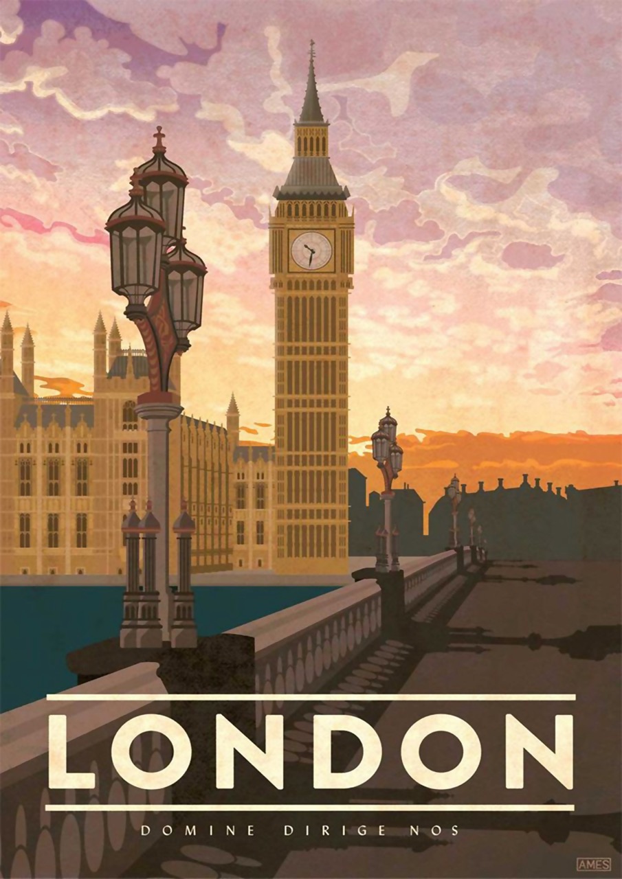 London, United Kingdom Travel Poster