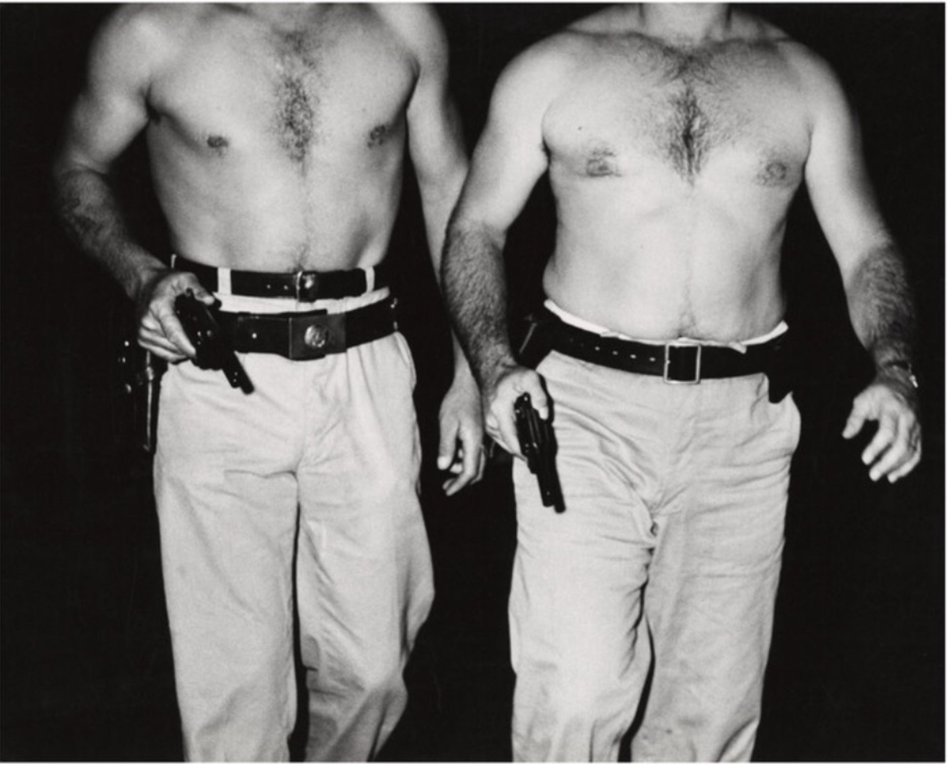Weegee "Two Police Officers, Hudson River, New York, 1941" Print
