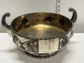 Art deco plated bowl