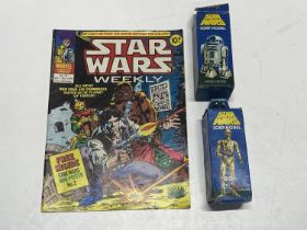 A 1978 Star Wars comic and two Star Wars boxed collectable soaps