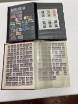 Two collectable stamp albums