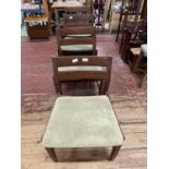 A set of four vintage mid century Gplan chairs, shipping unavailable