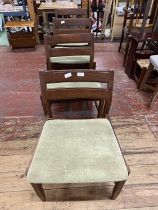 A set of four vintage mid century Gplan chairs, shipping unavailable