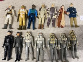 A selection of 1980 Star Wars figures