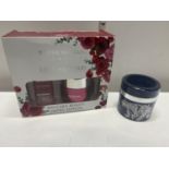 A boxed Judith Williams cosmetic gift set and a new Prai beauty cream