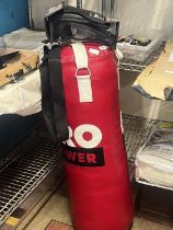 A punch bag and gloves (shipping unavailable)